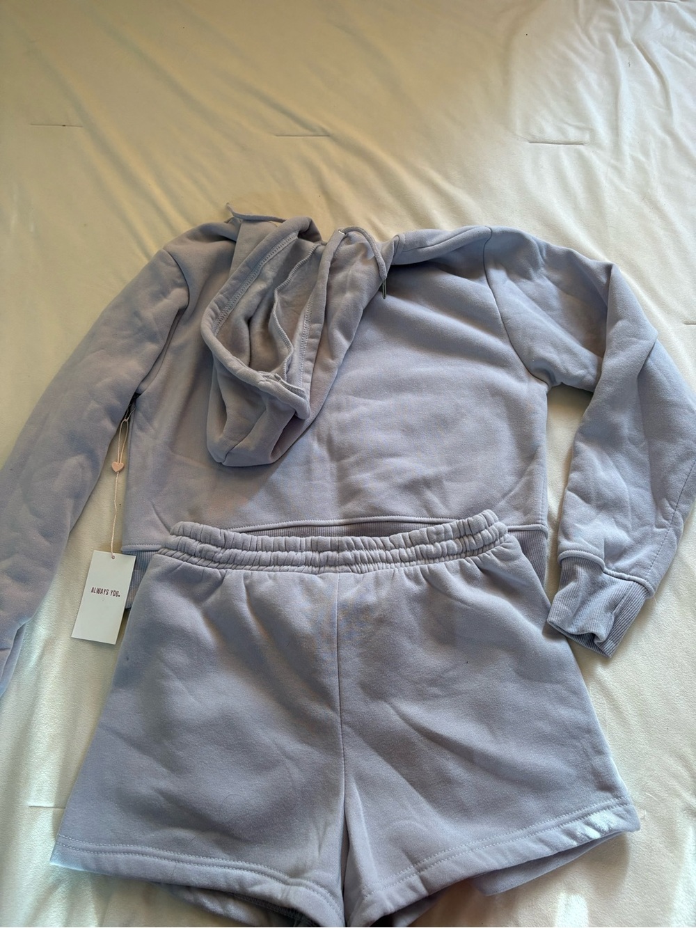 Always Lavender Zip Hoodie with Drawcord - Picture 4 of 4